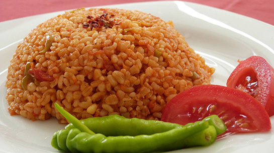 Domatesli Bulgur Pilav