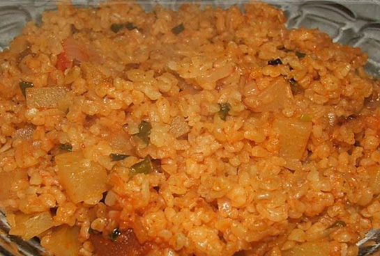 Patatesli Bulgur Pilav