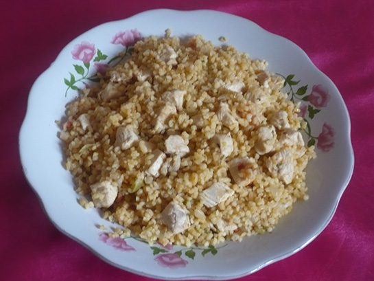 Tavuklu Bulgur Pilav